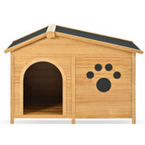 Wooden Dog House with Porch